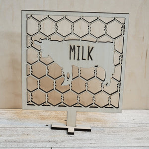 Farm Animal Chicken Wire Tiered Tray Signs - Designodeal