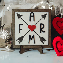 Load image into Gallery viewer, Farm With Arrows Wood Framed Sign - Designodeal
