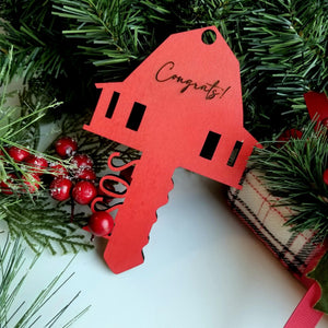 Farmhouse Red Barn New Home Personalized Ornament - Designodeal