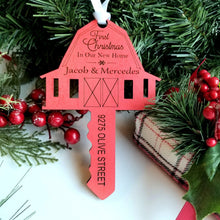 Load image into Gallery viewer, Farmhouse Red Barn New Home Personalized Ornament - Designodeal
