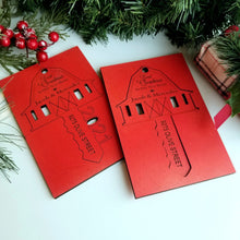 Load image into Gallery viewer, Farmhouse Red Barn New Home Personalized Ornament - Designodeal
