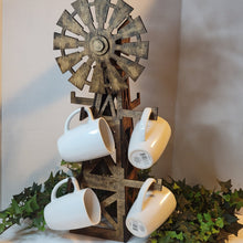 Load image into Gallery viewer, Farmhouse Windmill Coffee Cup Holder - Designodeal
