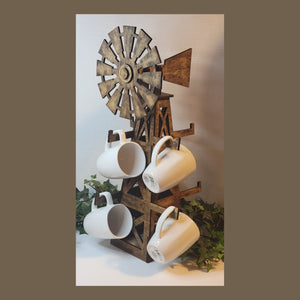 Farmhouse Windmill Coffee Cup Holder - Designodeal