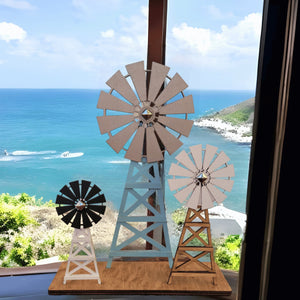 Farmhouse Windmill Decor Stand - Designodeal