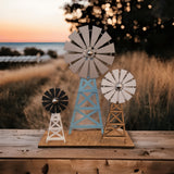 Farmhouse Windmill Decor Stand - Designodeal