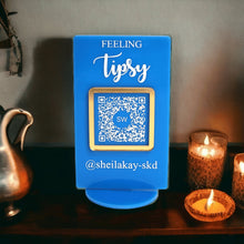 Load image into Gallery viewer, Feeling Tipsy Mini Social Media QR Code Acrylic Sign - Designodeal

