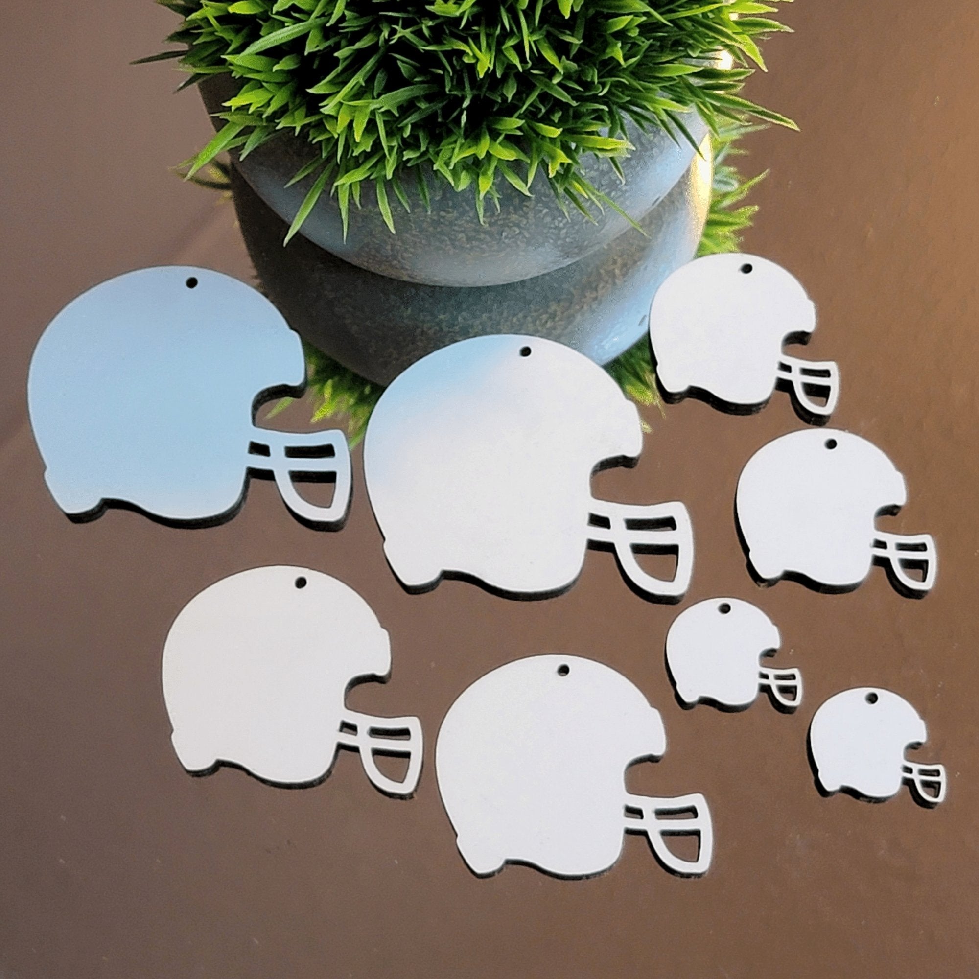 Football Helmet Sublimation Earring Blanks ~ Multiple Sizes - Designodeal