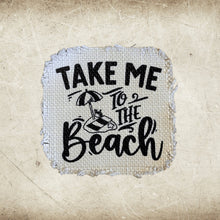 Load image into Gallery viewer, Fun Beach &amp; Drinking Frayed Sublimation Hat Patches - Designodeal
