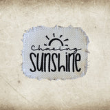 Fun in the Sun Summer Frayed Sublimation Hat Patches - Designodeal