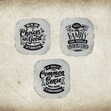 Load image into Gallery viewer, Funny Sayings Frayed Sublimation Hat Patches - Designodeal
