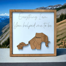 Load image into Gallery viewer, Geometric Elephant Family Sign for Mom or Dad Personalized Gift - Designodeal
