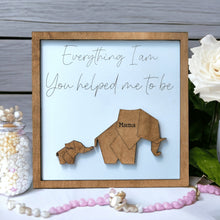 Load image into Gallery viewer, Geometric Elephant Family Sign for Mom or Dad Personalized Gift - Designodeal
