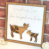 Goat Everything I Am You Helped Me To Be Sign - Designodeal