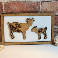 Load image into Gallery viewer, Goat Mommy &amp; Me Sign - Daddy &amp; Me Animal Sign - Designodeal
