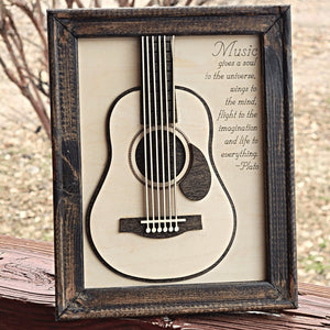 Guitar Sign With Music Quote - Designodeal