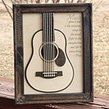 Guitar Sign With Music Quote - Designodeal