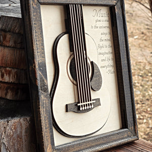 Guitar Sign With Music Quote - Designodeal