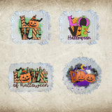 Halloween Fall Frayed Sublimation Hat Patches #3 - Designodeal