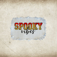 Load image into Gallery viewer, Halloween Fall Frayed Sublimation Hat Patches #4 - Designodeal
