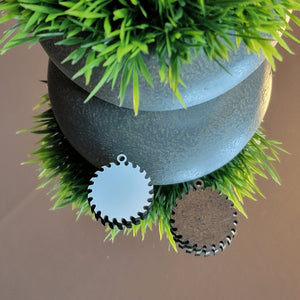 Halloween Faux Saw Blade Sublimation Earring Blanks ~ Multiple Sizes - Designodeal