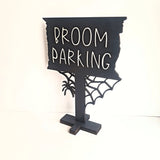 Halloween Witch Broom Parking Sign - Designodeal