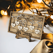 Load image into Gallery viewer, Personalized Hanging Hearts Grandma Sign
