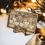 Personalized Hanging Hearts Grandma Sign