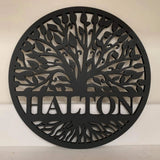 Home Decor Series Round Name Sign Without Backer - Designodeal