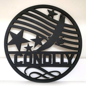 Home Decor Series Round Name Sign Without Backer - Designodeal
