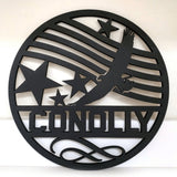 Home Decor Series Round Name Sign Without Backer - Designodeal