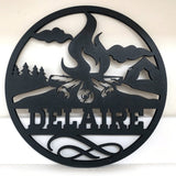 Home Decor Series Round Name Sign Without Backer - Designodeal