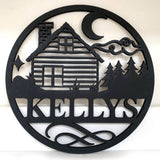 Home Decor Series Round Name Sign Without Backer - Designodeal