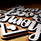 Home Sweet Home Maple 3D Wood Sign - Designodeal