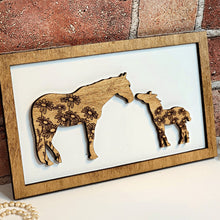 Load image into Gallery viewer, Horse Mommy &amp; Me Sign - Daddy &amp; Me Animal Sign - Designodeal
