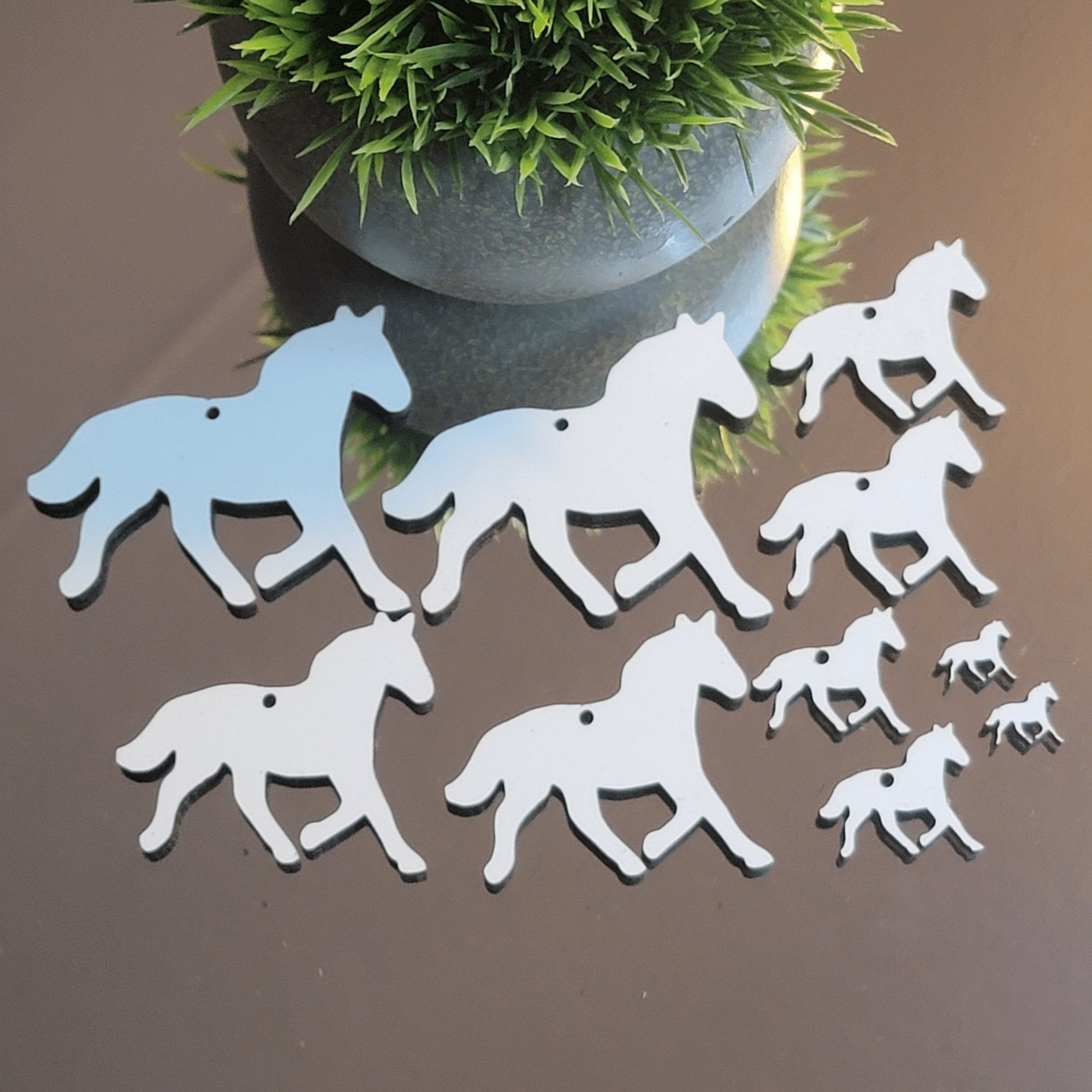 Horse Sublimation Earring Blanks ~ Multiple Sizes - Designodeal