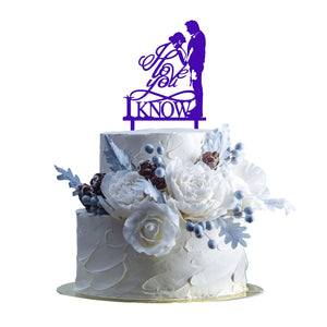 I Love You I Know Wedding Cake Topper Digital File Only - Designodeal
