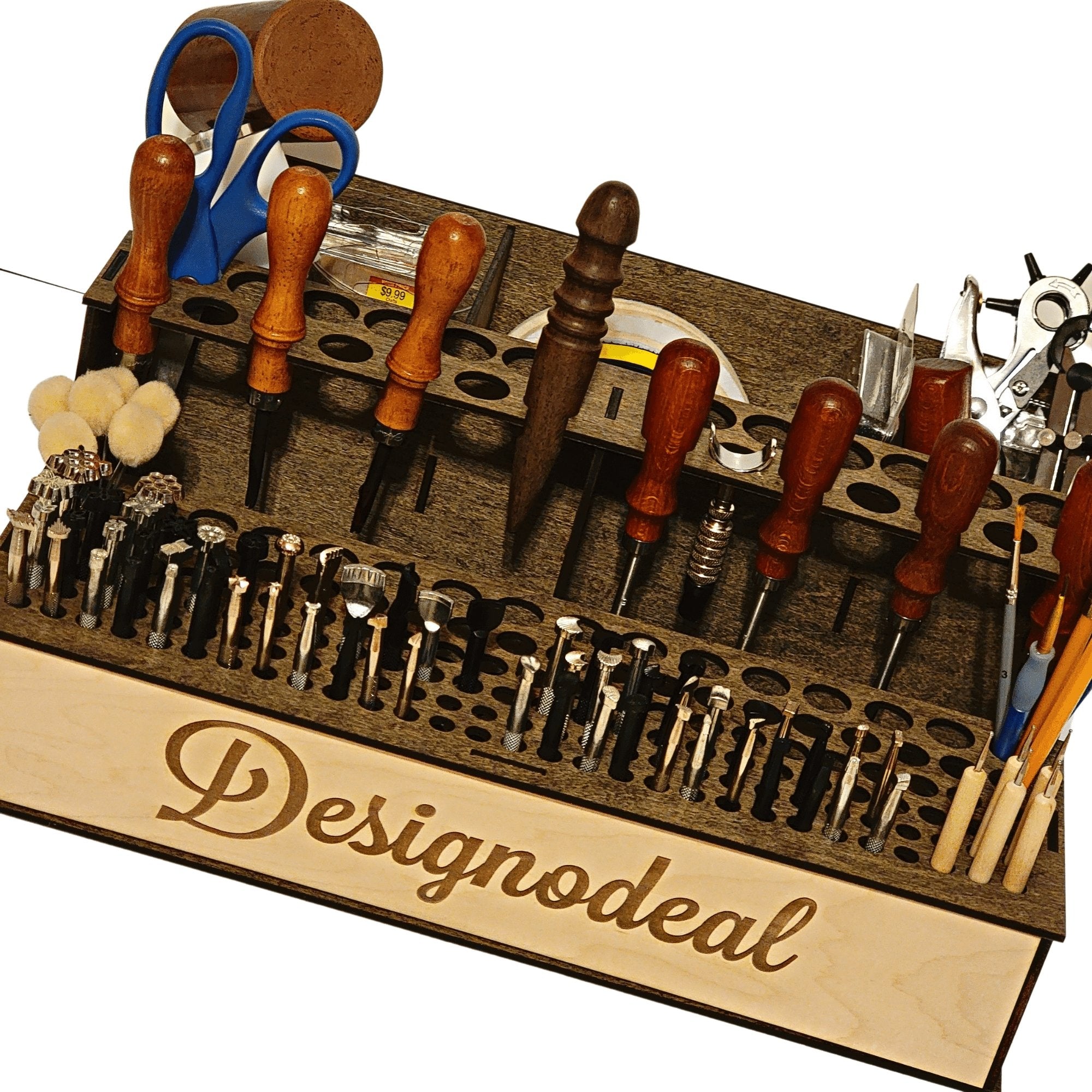 Leather Tools Desktop Organizer - Large - Designodeal