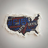 Let's Go Brandon FJB USA Map Word Art Sublimation Design SVG PNG DIGITAL DOWNLOAD Files - Designodeal