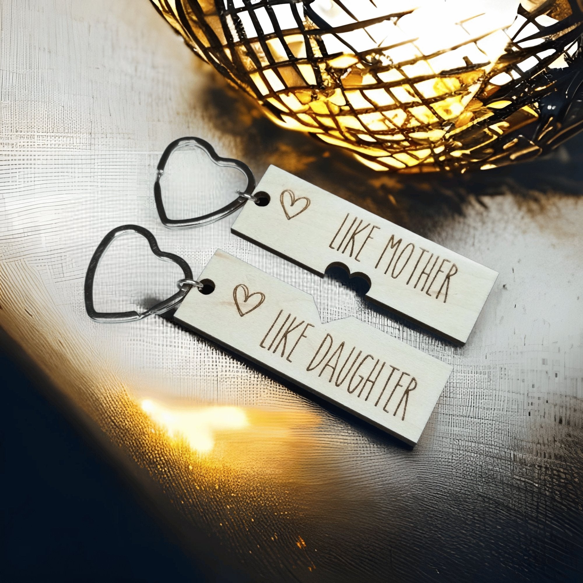 Like Mother Like Daughter Mothers Day Keychain Set (2 keychains) - Designodeal