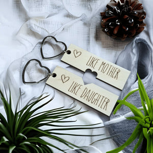 Like Mother Like Daughter Mothers Day Keychain Set (2 keychains) - Designodeal