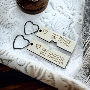 Like Mother Like Daughter Mothers Day Keychain Set (2 keychains) - Designodeal
