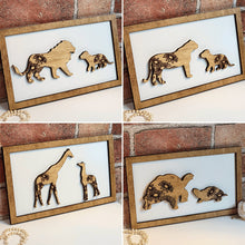 Load image into Gallery viewer, Lion Daddy &amp; Me Animal Sign - Designodeal
