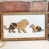 Lion Mommy & Me Animal Sign - Designodeal