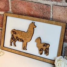 Load image into Gallery viewer, Llama Mommy &amp; Me Sign - Daddy &amp; Me Animal Sign - Designodeal
