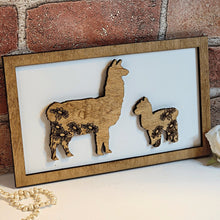 Load image into Gallery viewer, Llama Mommy &amp; Me Sign - Daddy &amp; Me Animal Sign - Designodeal
