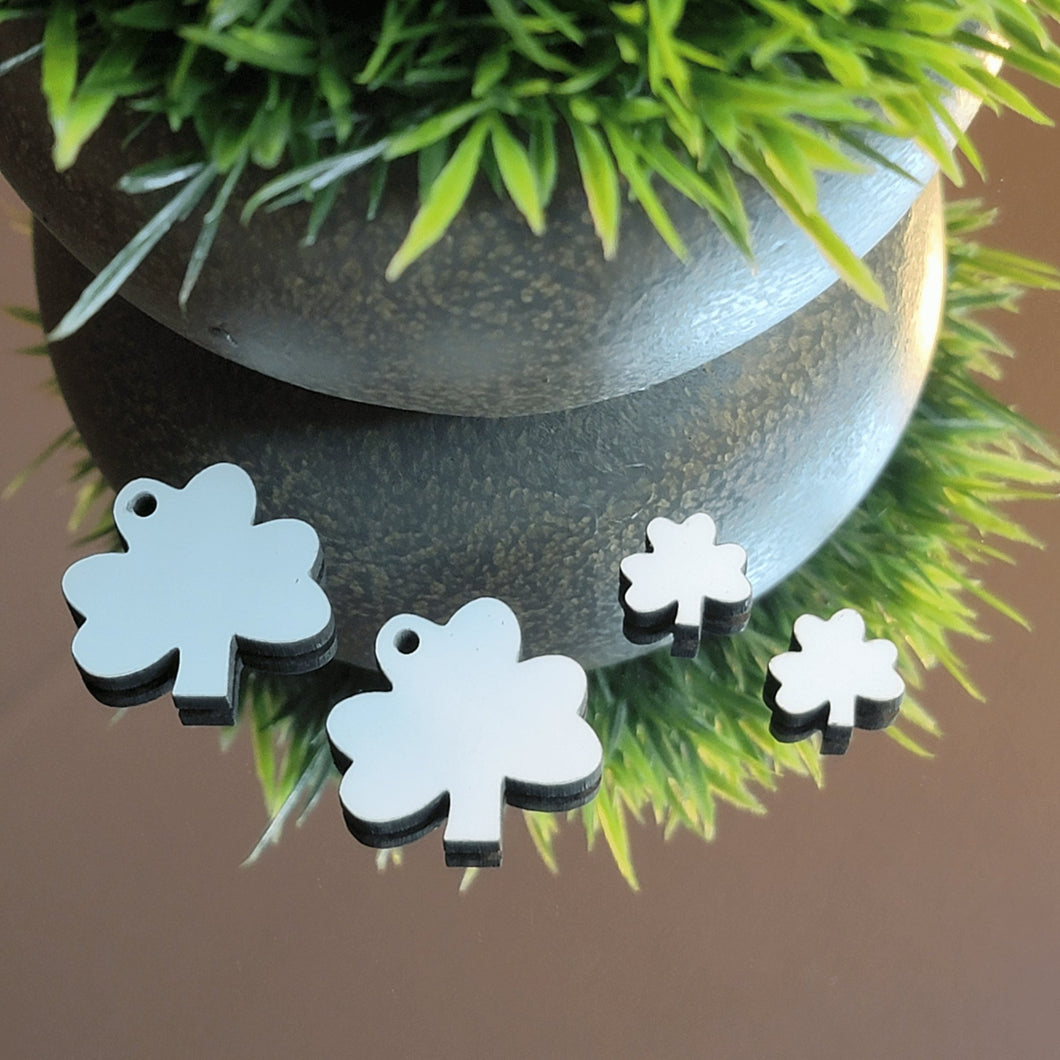Lucky Shamrock Sublimation Earring Blanks ~ Multiple Sizes - Designodeal