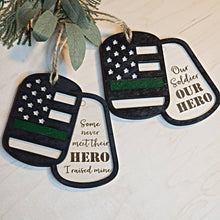 Load image into Gallery viewer, Military Dog Tags Christmas Ornament - Designodeal
