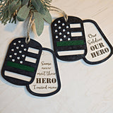 Military Dog Tags Christmas Ornament - Designodeal