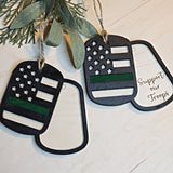 Military Dog Tags Christmas Ornament - Designodeal