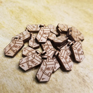 Milk Wood Stud Earring Blanks and Wood Confetti - Designodeal